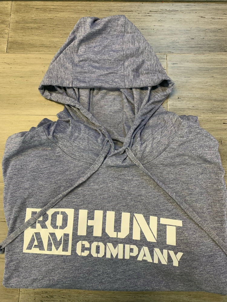 Roam Hunt Co Sport Tek Lightweight Hooded Shirt- Navy